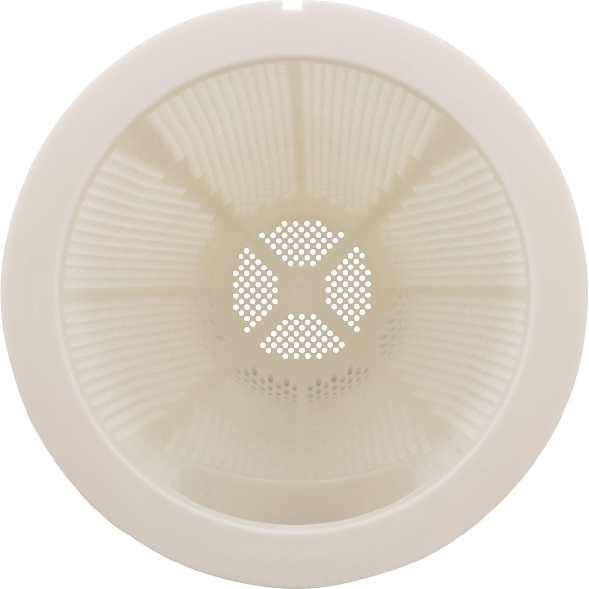 Zodiac debris filter basket close-up rim detail for sturdy construction