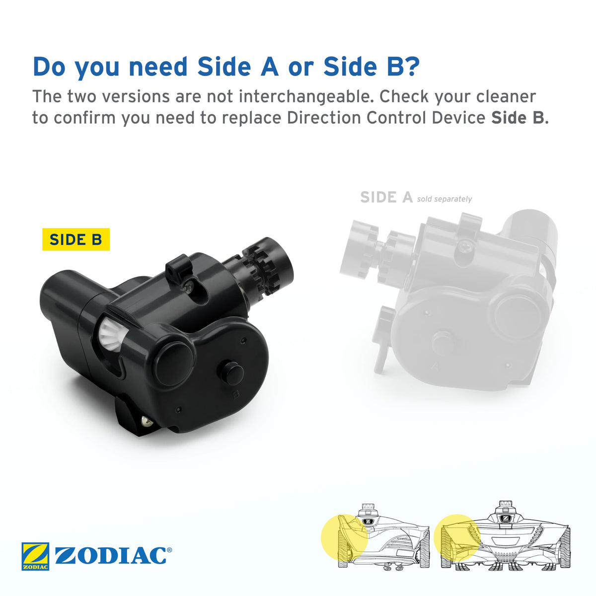 Zodiac genuine-parts long-life design emphasizing durability and reliable performance.