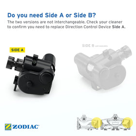 Zodiac MX8 direction control gearbox ensures smooth turning for efficient cleaning.