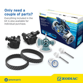 Zodiac MX8 Elite tune up kit: drive shafts and bearings support smooth rotation and longer life