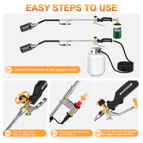 ZOFIZ one-pound propane converter setup enables flexible fuel options for varied jobs.