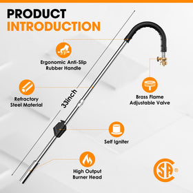 ZOFIZ Weed Torch self-ignition demonstrates quick starts for outdoor tasks