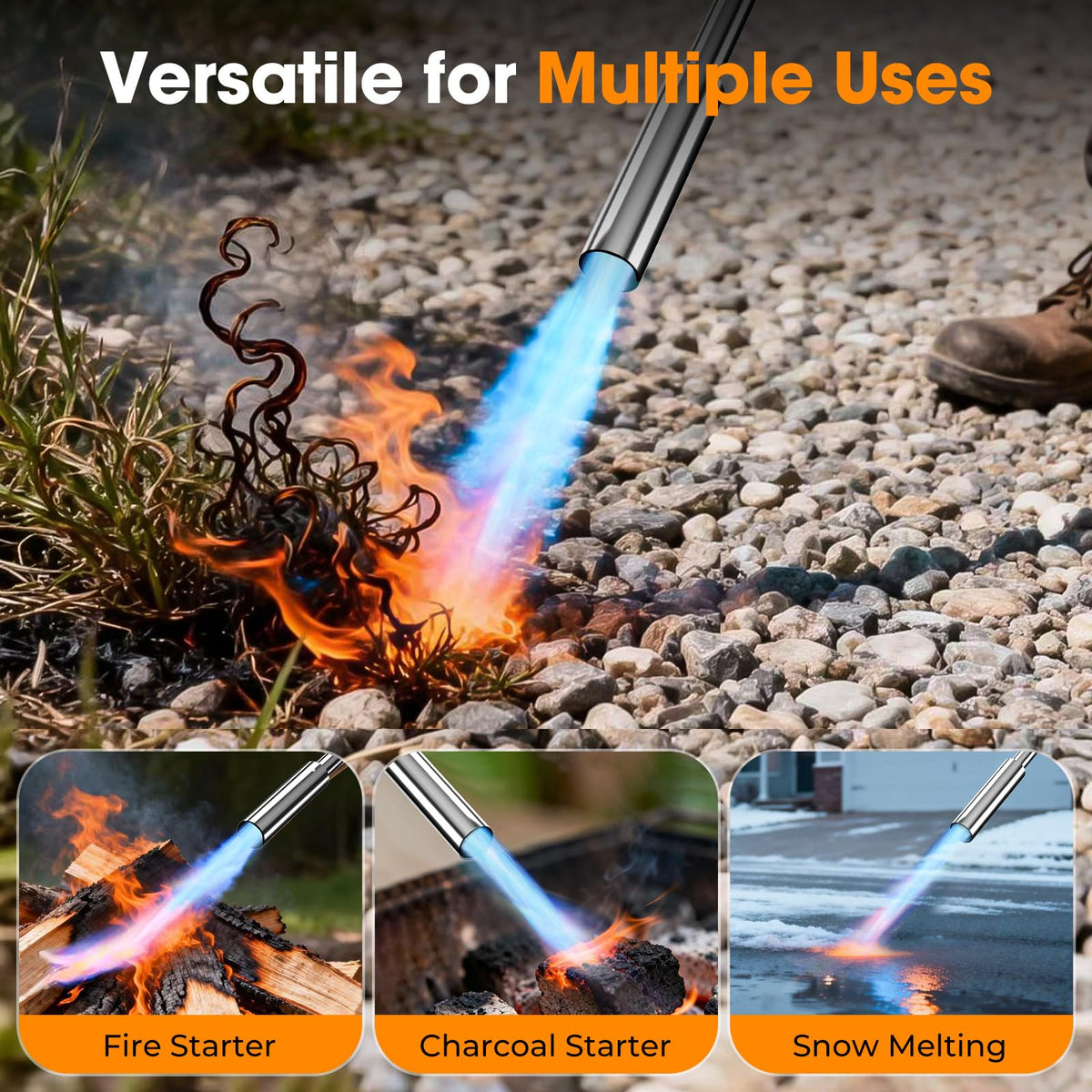 ZOFIZ Weed Torch tank compatibility supports portable on-site power options