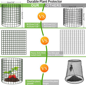 ZOKCC animal barrier coverage protects flowers and vegetables.