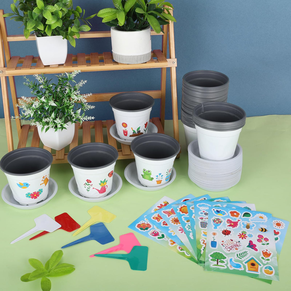Zoketriton colorful plant labels for organized classroom or home gardening