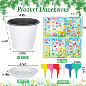 Zoketriton DIY pots with tray close-up showing durable resin design and drainage-ready base