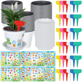 Zoketriton garden pot craft kit with pots and tray for classroom planting projects