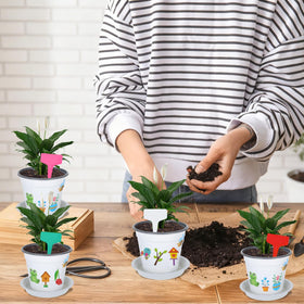 Zoketriton spring garden decor bright pots to enliven spaces