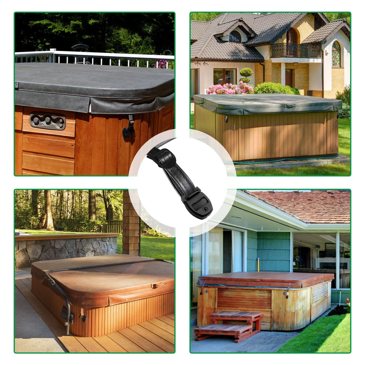 ZOMOFEW packaged kit demonstrates complete spa cover lock replacement solution.