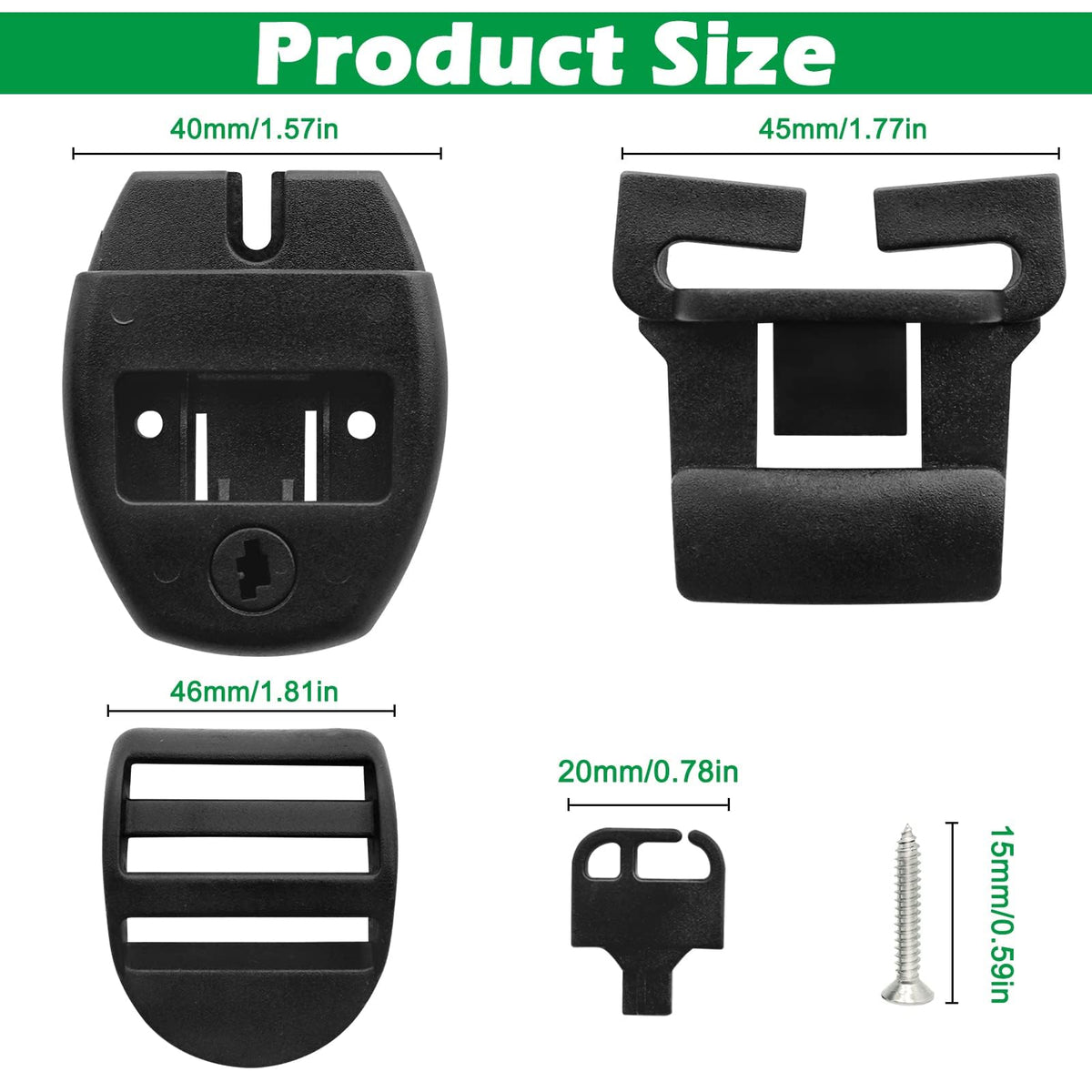 ZOMOFEW spa latch set close-up shows durable, corrosion-resistant construction.