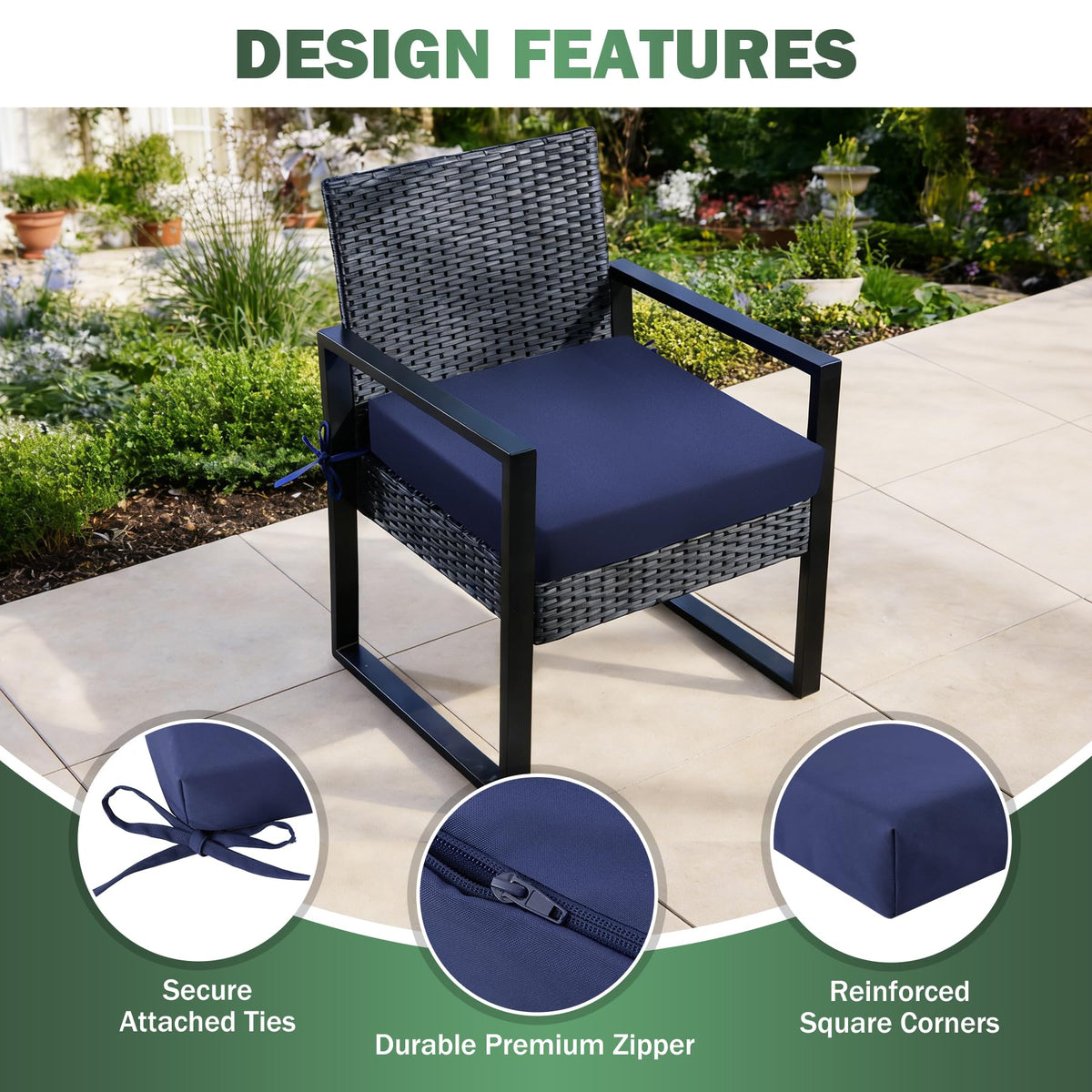 Zonamat fade-resistant fabric keeps color vibrant under sun.