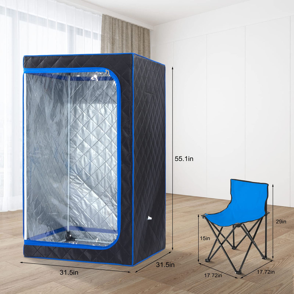 ZONEMEL transparent front door lets users watch activities while steaming.