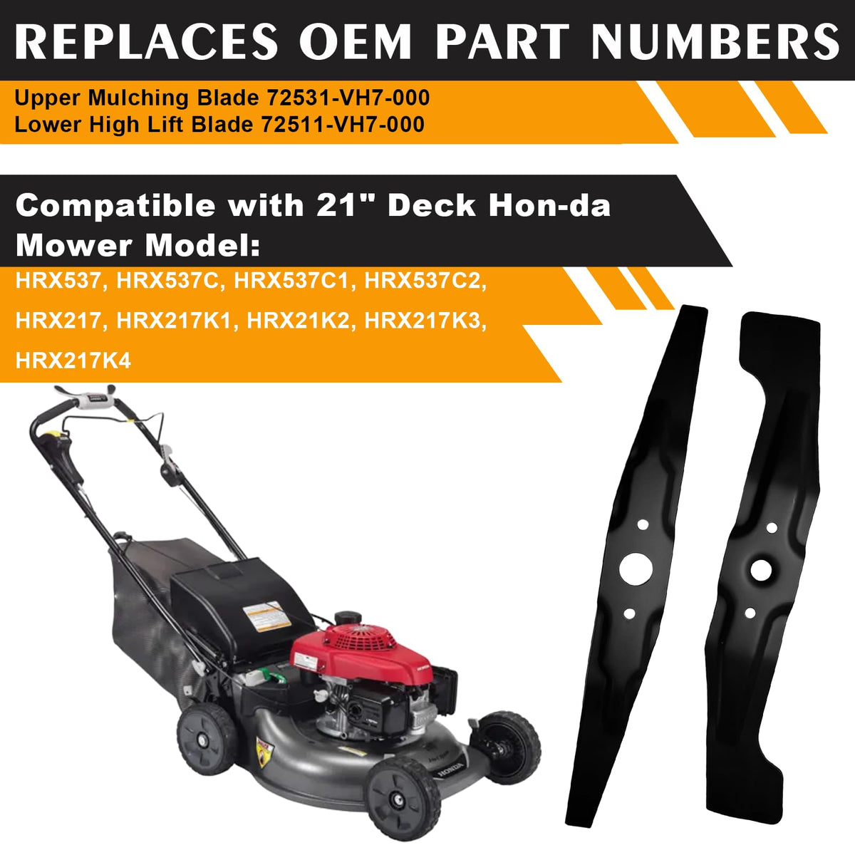 ZONEWO compatible with HRX537 series for reliable mower performance.