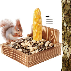 zonhajia durable squirrel feeder in outdoor garden for observing wildlife