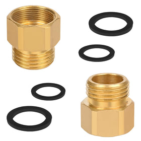 Zookpr hose bib adapter side view with easy grip for quick installation.