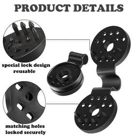 Zoomarlous round plastic clip provides strong grip for awnings and tents.