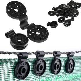 Zoomarlous shade cloth clip keeps shade nets secure in windy outdoor spaces.