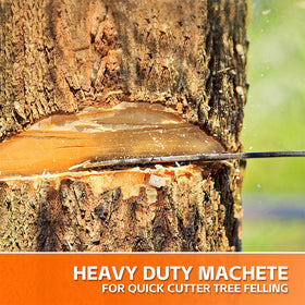 ZOOM.LZ Bushcraft Billhook Machete grip rubberized for comfort and control.