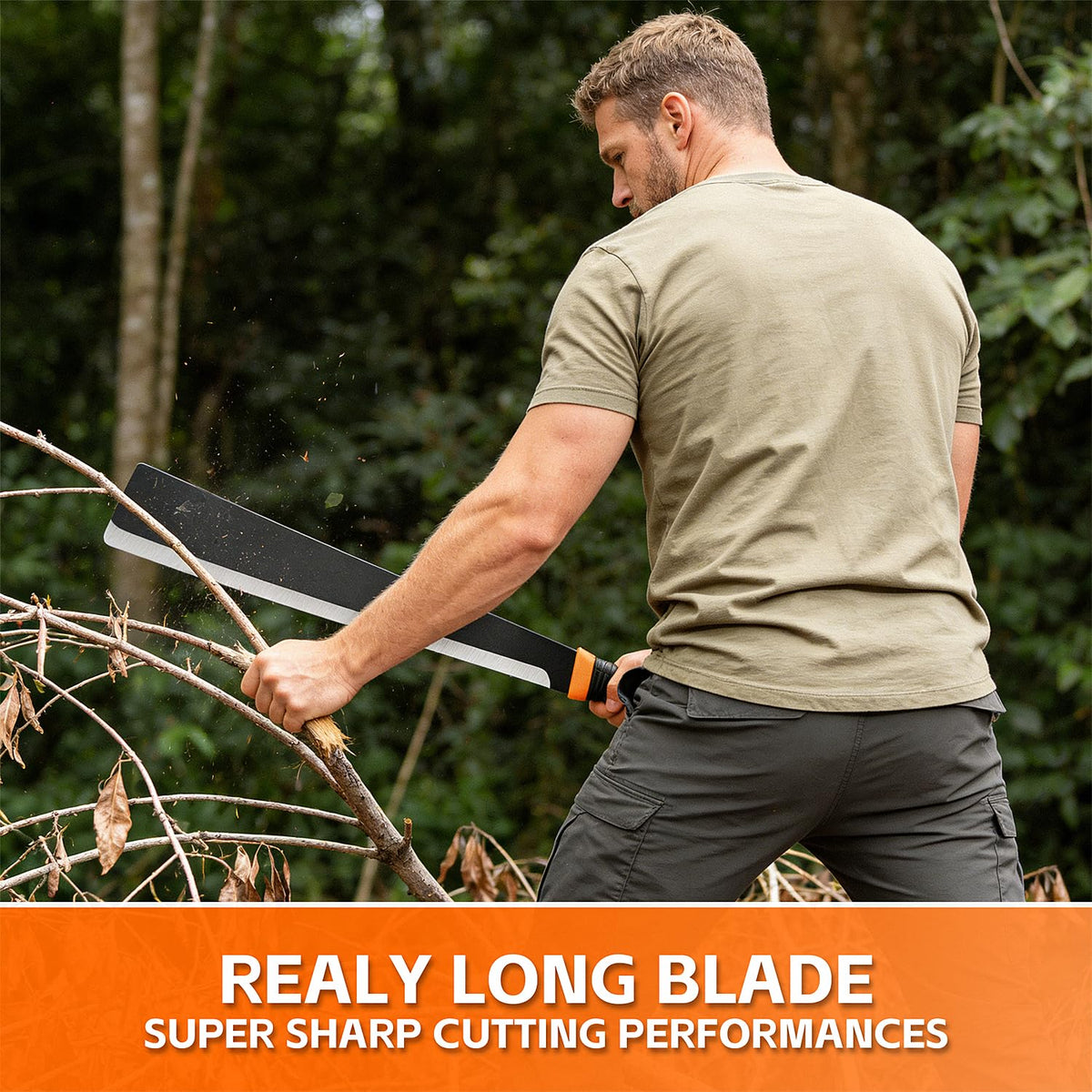 ZOOM.LZ Camping Hunting Machete ideal for outdoor tasks.