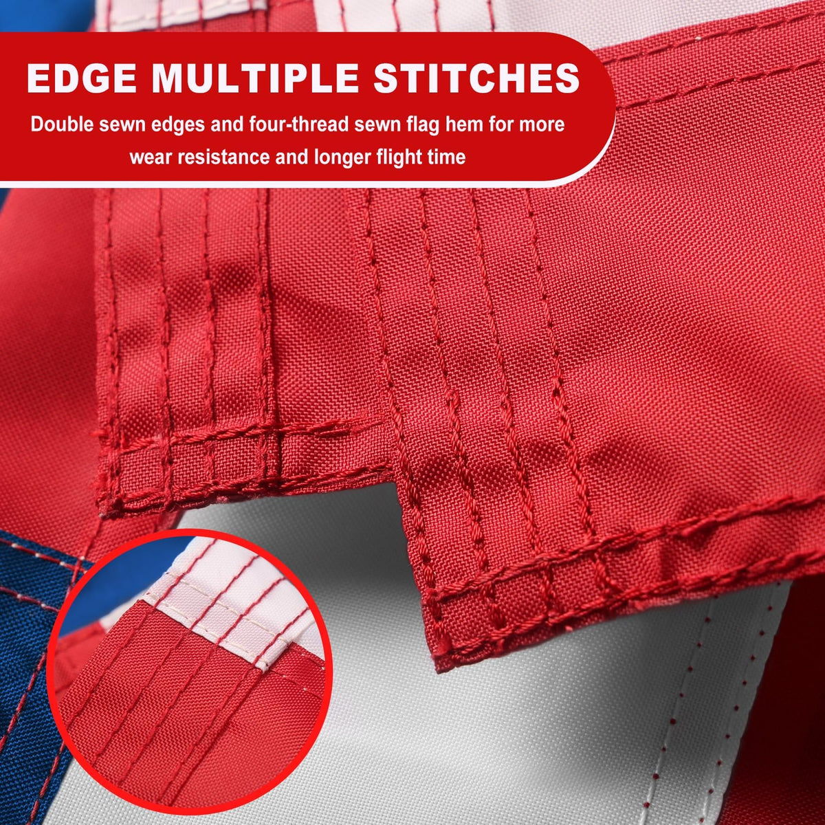 ZoYaone flag with reinforced edges for durable outdoor use