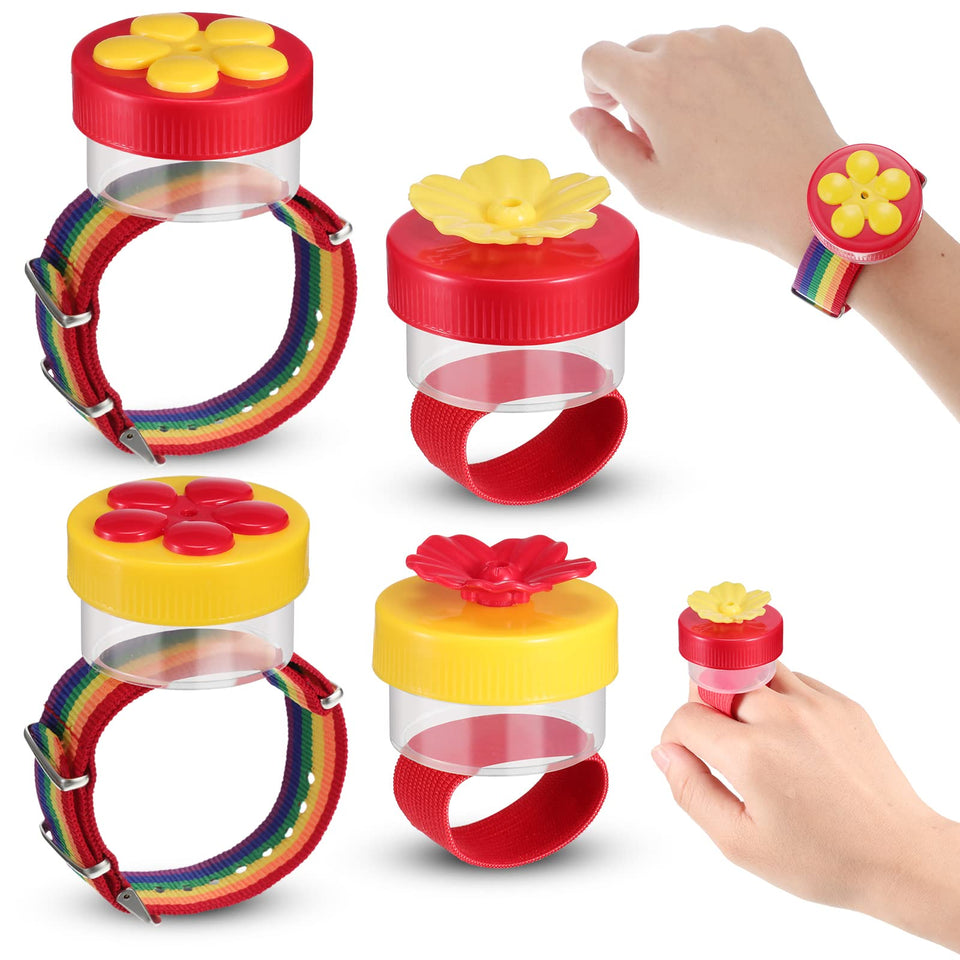 Zopeal hummingbird ring feeder on hand fosters close observation