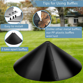 Zopkrts Wide 16-inch coverage deters outdoor intruders