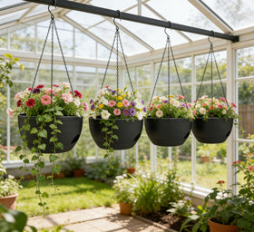 Zople durable weather-resistant plastic construction for lasting planters