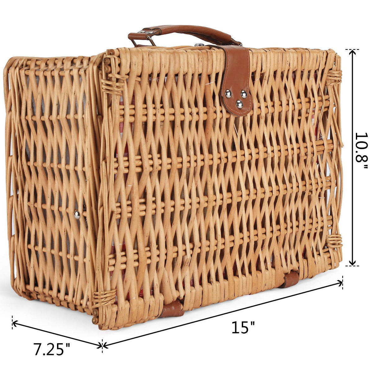 ZORMY willow hamper blends classic style with modern convenience for gatherings.