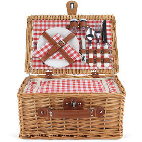 ZORMY wicker basket showcases leather straps and secure fittings to keep items safe.