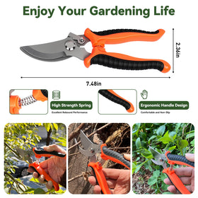 ZORSHUY pruning shears included for precise trimming near plants.