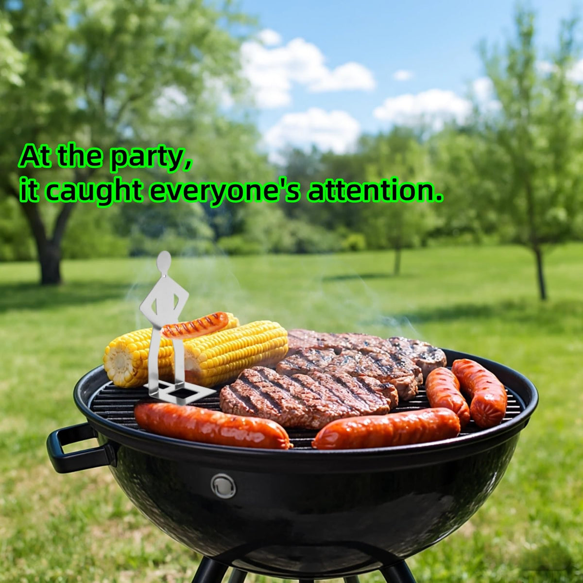 Zorythm hot dog roaster for camping keeps sausages evenly positioned