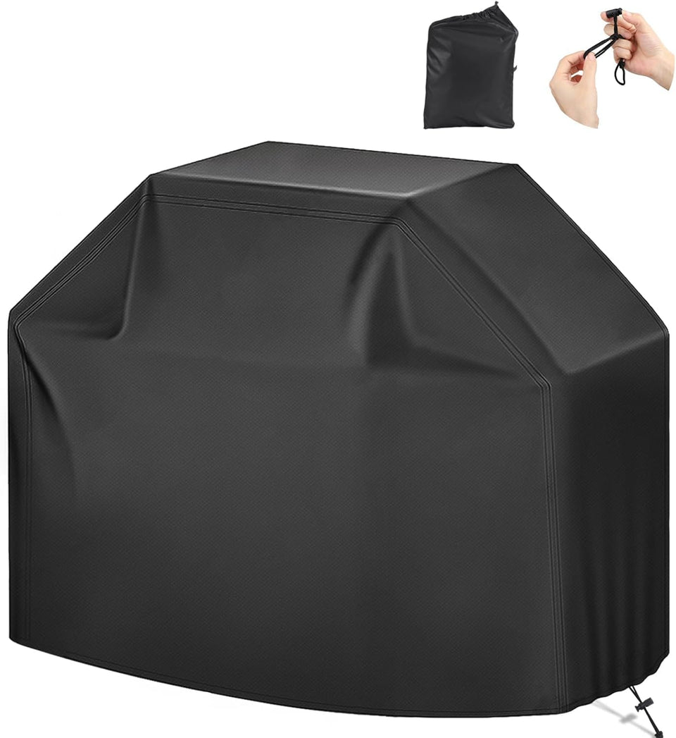 ZOTUEN 72-inch grill cover in full view protects from wind and rain
