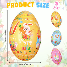 Zourglow giant blue Easter egg inflates quickly for outdoor party backdrop
