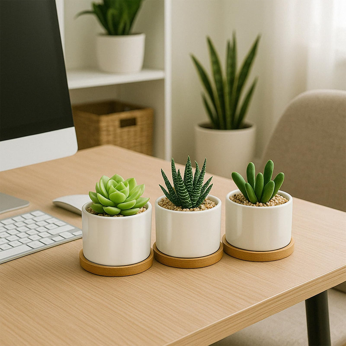 ZOUTOG 12-pack succulent pots ideal for windowsills, desks, and small gardens
