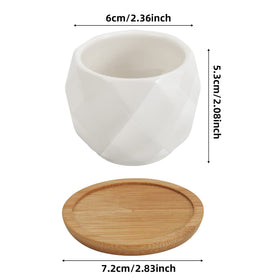 ZOUTOG 2.16-inch pot height fits compact plant kits.