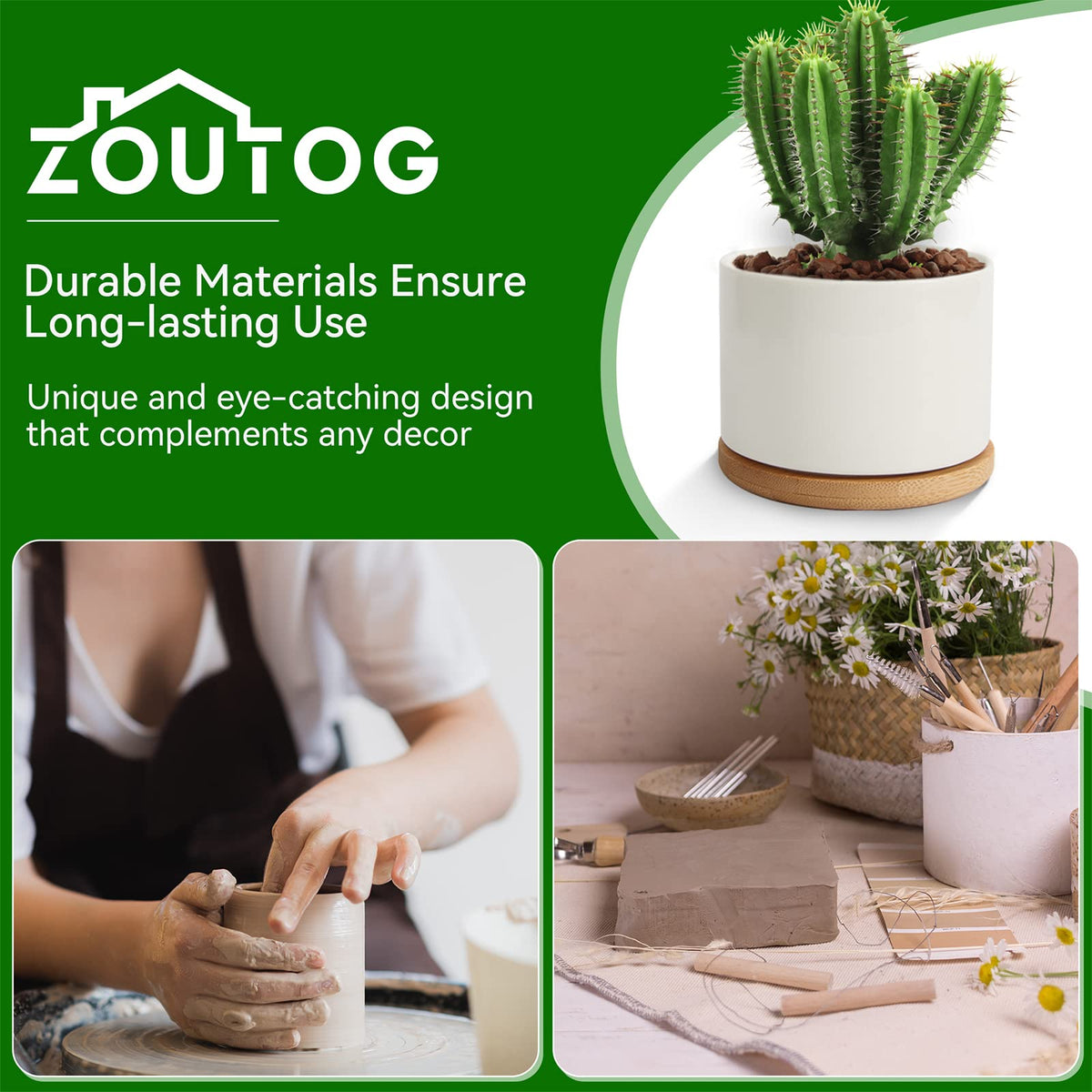ZOUTOG set in home office for greenery decor