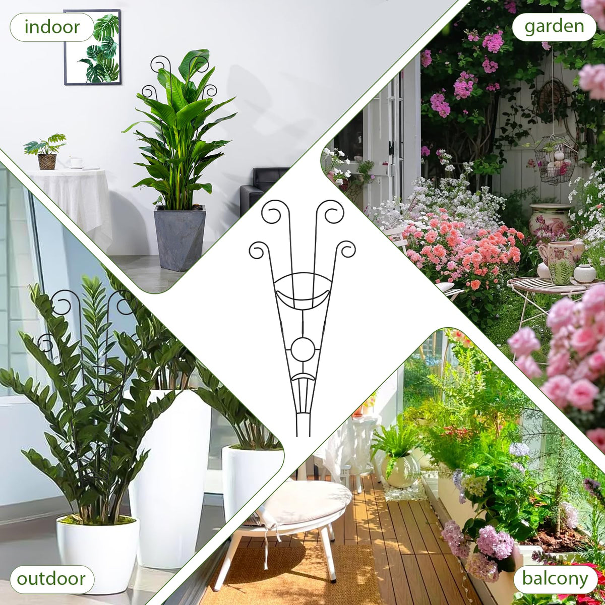 ZOUTOG trellis promotes airflow and upward growth for healthy plants.