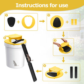 ZOVENCHI reusable bucket lid with simple cleaning after use