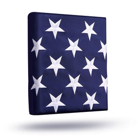 ZoYaone 5x8 American flag with embroidered stars for durable outdoor display.