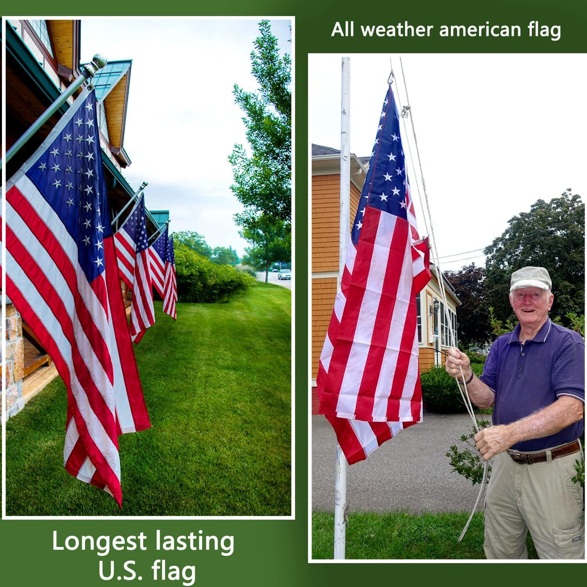 ZoYaone flag colors stay vibrant after sun exposure.
