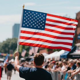 ZoYaone flag displayed outdoors for events and everyday decor.