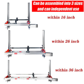 Zozen Lumber Guide Brackets providing rail support for log milling.