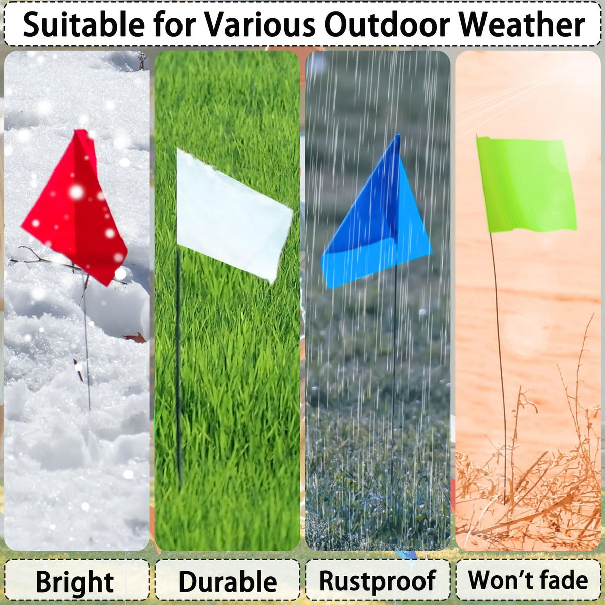 Zozen flags penetrate soil easily for fast, reliable setup.