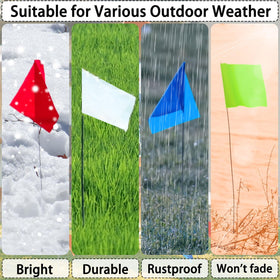 Zozen flags penetrate soil easily for fast, reliable setup.