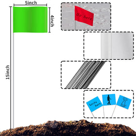 Zozen writable marking flags enable quick notes on-site.