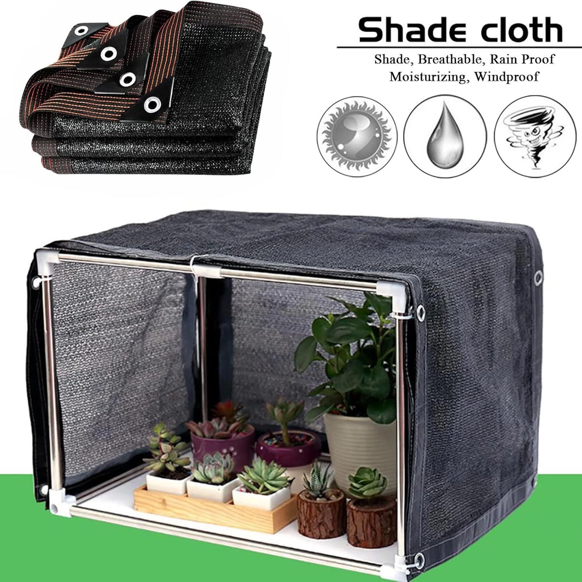 ZOZIJIU shade cloth on a patio setup delivering a comfortable outdoor space.