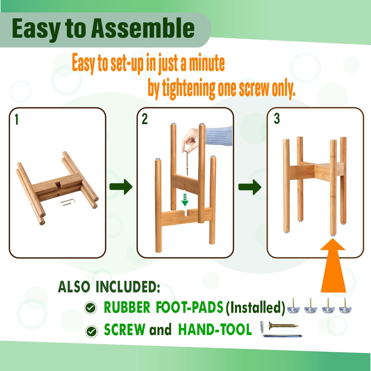 ZPirates bamboo construction ensures sturdy support with a natural, durable finish.