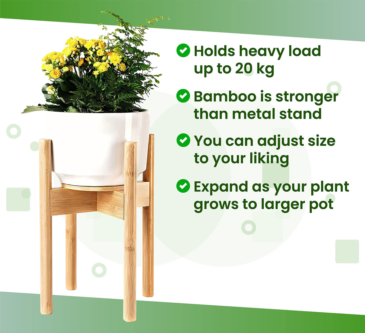 ZPirates floor-ready stand protects floors with included foot pads.