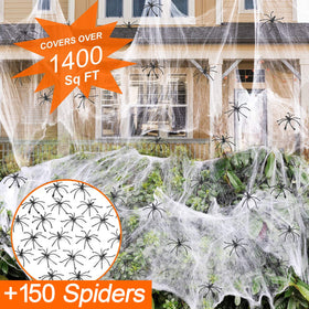 ZPISF 150 included spiders add realistic Halloween fright to your decorations.