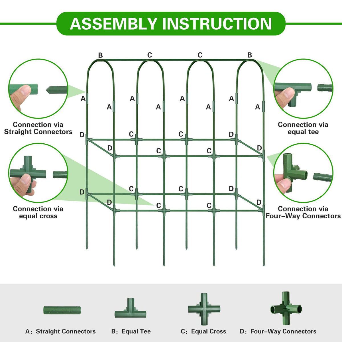 ZPMOCKAQ all-in-one garden trellis kit helps organize your beds